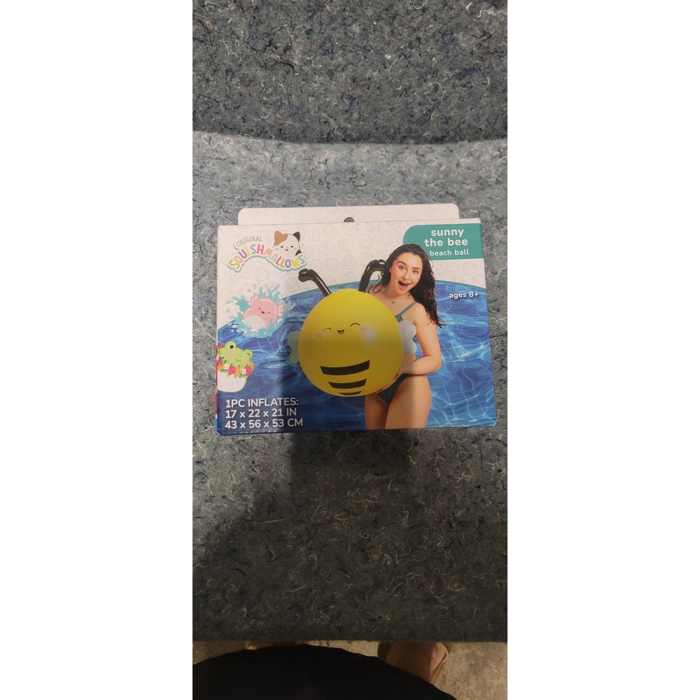 Squishmallows Blow-Up Sunny the Bee Beach Ball NWT